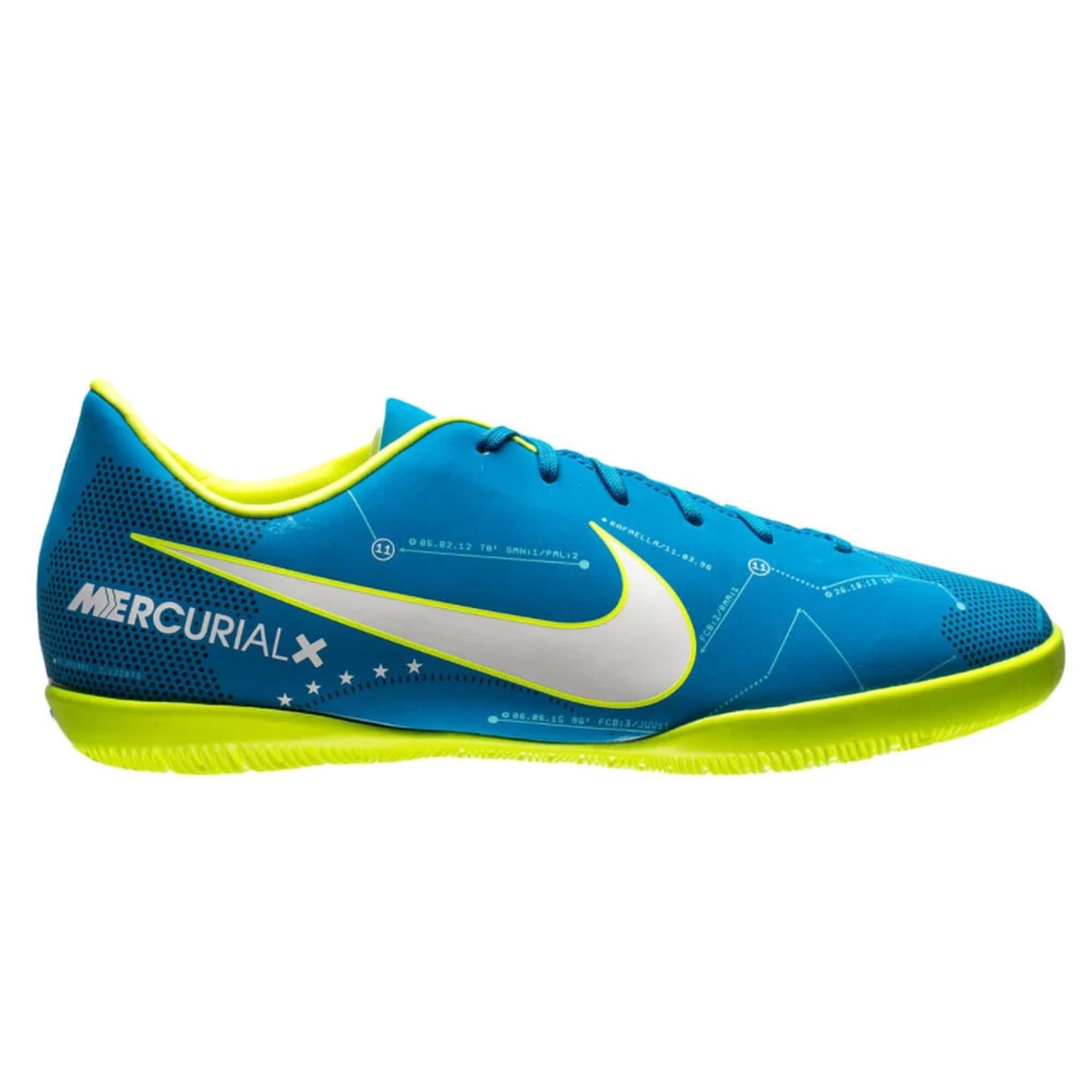 Nike JR Mercurial X Victory VI NJR IC Fussballschuh Blau Weiß Gelb 3 Nike JR Mercurial X Victory VI NJR IC Fussballschuh Blau Weiß Gelb