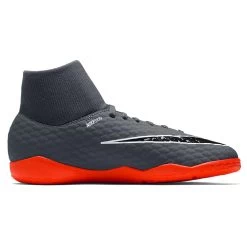 Nike JR Phantom 3 Academy DF IC Hallenschuhe Grau Orange AH7291 081
