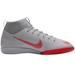 Nike JR Superfly 6 Academy GS IC Hallenschuhe Grau Rot AH7343 060
