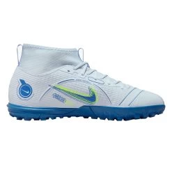 Nike JR Superfly 8 Academy TF Fußballschuhe Grau Blau