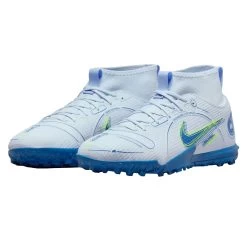 Nike JR Superfly 8 Academy TF Fußballschuhe Grau Blau -Sportbekleidung Nike JR Superfly 8 Academy TF Fussballschuhe grau blau 14462 4