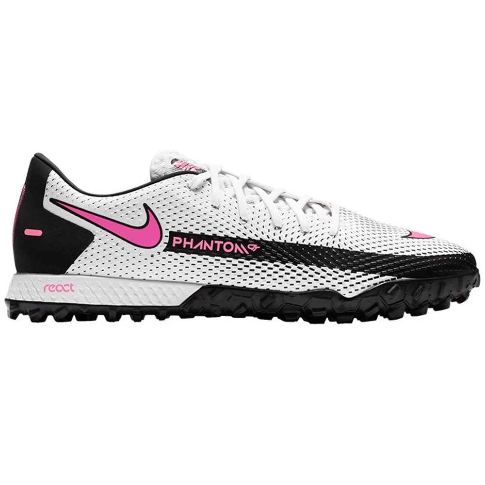 Nike React Phantom GT Pro TF Fußballschuhe Weiß Schwarz Pink CK8468 160 3 Nike React Phantom GT Pro TF Fußballschuhe Weiß Schwarz Pink CK8468 160