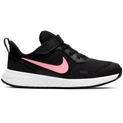 Nike Revolution 5 PSV Running Sneaker Schwarz Weiß Rosa BQ5672 002