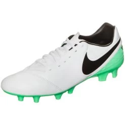 Nike Tiempo Legacy II FG Herren Fußballschuh Weiß Grün -Sportbekleidung Nike Tiempo Legacy II FG Herren Fussballschuh weis 2