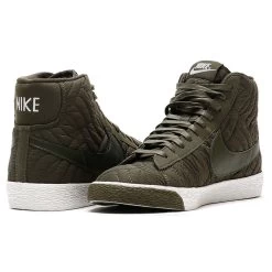 Nike WMNS Blazer Mid PRM SE Damen Sneaker Oliv Weiß -Sportbekleidung Nike WMNS Blazer Mid PRM SE Damen Sneaker oliv wei 1