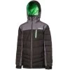 Protest Broox JR Kinder Ski Snowboardjacke Schwarz Grau Grün