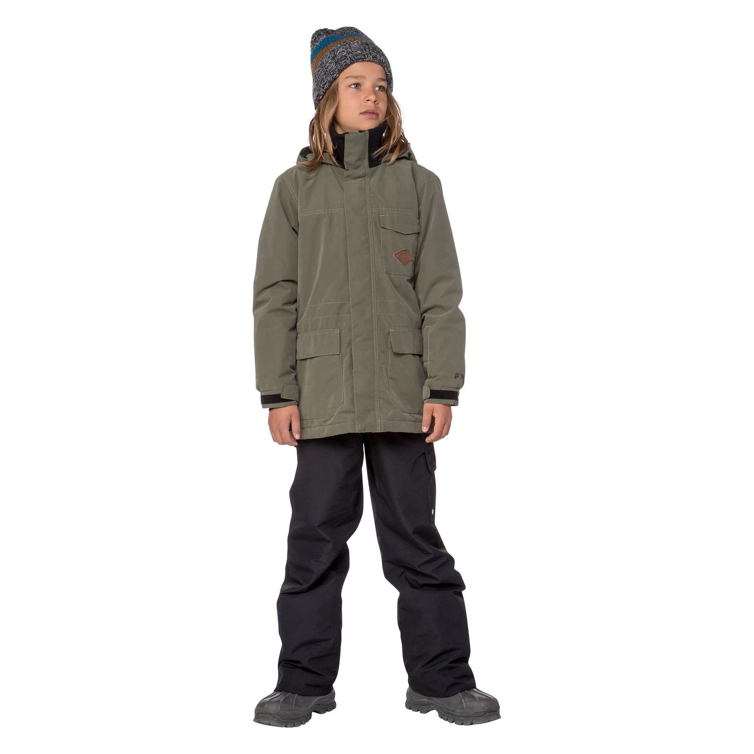Protest Hymer JR Kinder Ski Snowboardjacke Olive 6810382 595 4 Protest Hymer JR Kinder Ski Snowboardjacke Olive 6810382 595 – Bild 2
