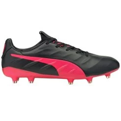 Puma King Platinum 21 FG/AG Fußballschuhe Schwarz Pink 106478 02