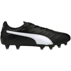 Puma King Pro 21 FG Fußballschuhe Schwarz Weiß 106549 01