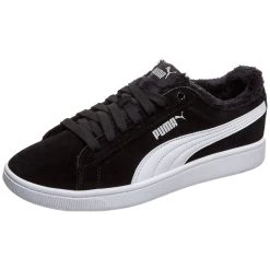 Puma Vikky V2 Fur Damen Sneaker Schwarz Weiß 369981 02 -Sportbekleidung Puma Vikky v2 Fur Damen Sneaker schwarz weiss 369981 02 13244 1