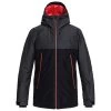 Quiksilver Sierra Jacket Herren Skijacke Schwarz Grau EQYTJ03181 KVJ0 -Sportbekleidung Quiksilver Sierra Jacket Herren Skijacke schwarz gr