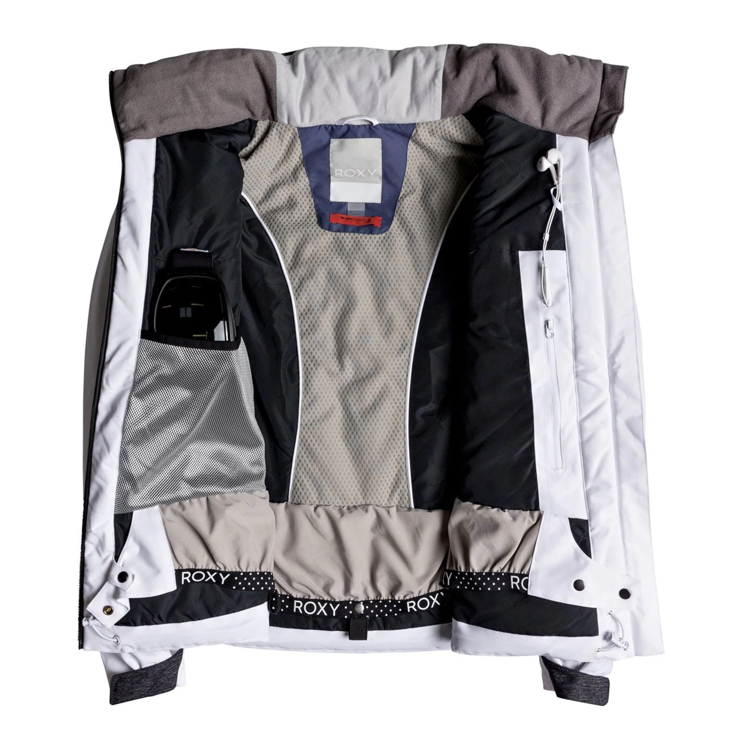 Roxy Flicker Jacket Ski- Und Snowboardjacke Weiß Grau ERJTJ03157 WBB0 4 Roxy Flicker Jacket Ski- Und Snowboardjacke Weiß Grau ERJTJ03157 WBB0 – Bild 2