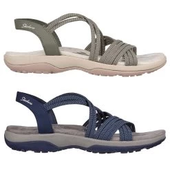 Skechers Damen Sandalen Reggae Slim - Turn It Up 163117