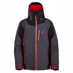 Spyder Leader Jacket GTX Herren Skijacke Grau Schwarz Rot 38201022 002