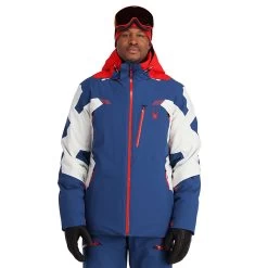 Spyder Leader Jacket Herren Skijacke 221026 -Sportbekleidung Spyder Leader Jacket Herren Skijacke blau rot 221026 415 14780 1