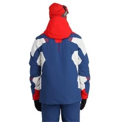 Spyder Leader Jacket Herren Skijacke 221026 -Sportbekleidung Spyder Leader Jacket Herren Skijacke blau rot 221026 415 14780 3