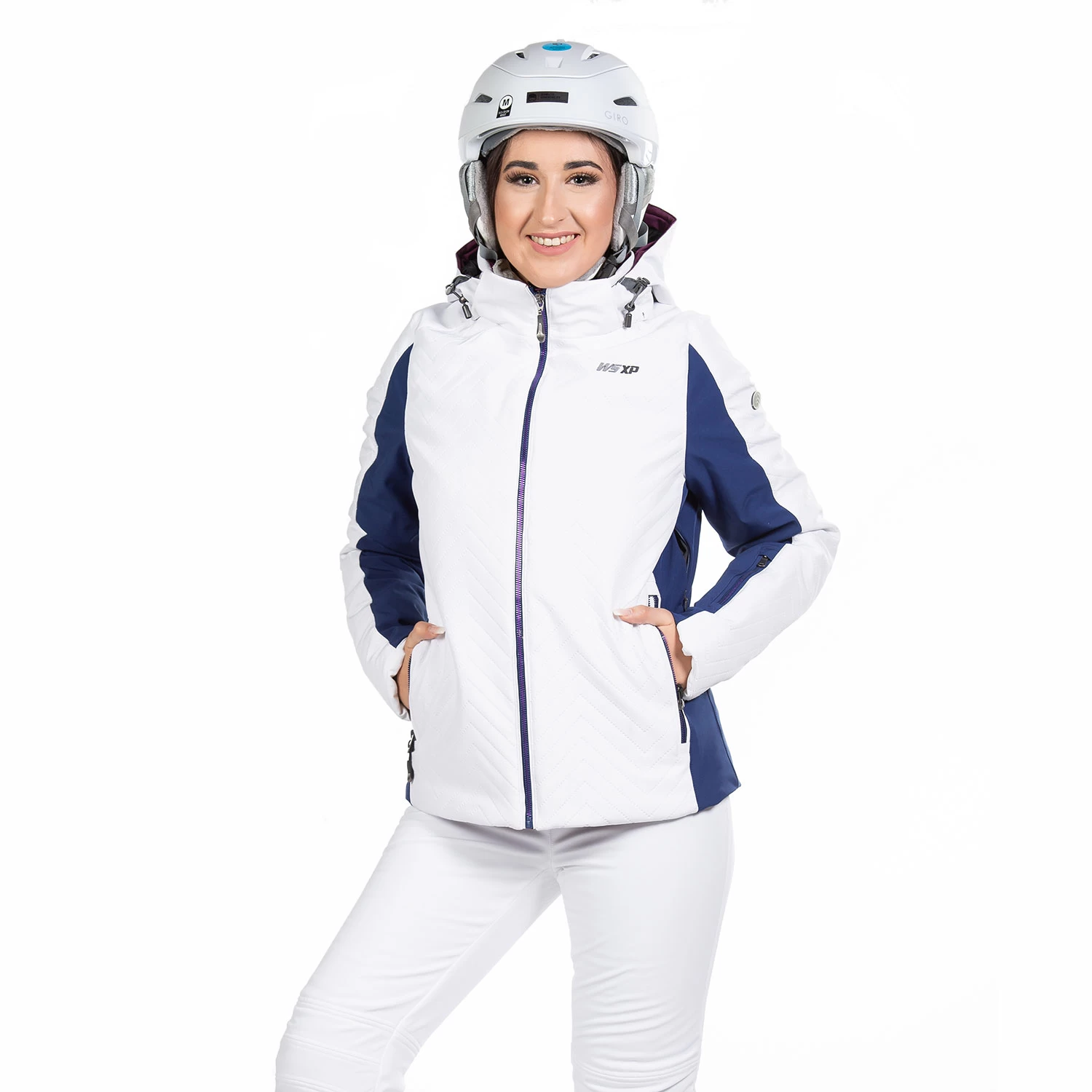 West Scout Jane Padded Jacket Damen Skijacke Weiß Blau 186WSWJ00414 4 West Scout Jane Padded Jacket Damen Skijacke Weiß Blau 186WSWJ00414 – Bild 2