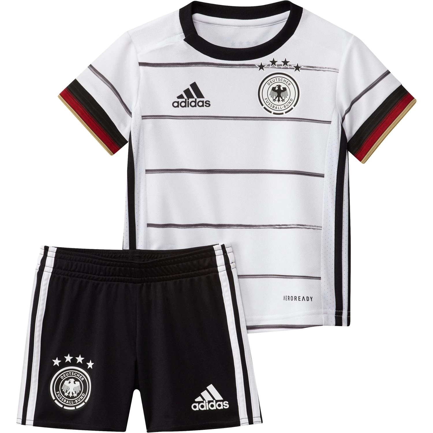 Adidas DFB Baby Kit EM 2020 Weiß Trikot Hose FS7596 3 Adidas DFB Baby Kit EM 2020 Weiß Trikot Hose FS7596