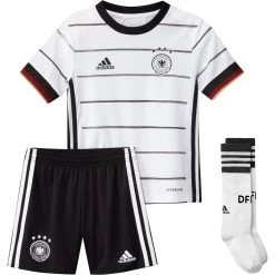 Adidas DFB Mini Kit EM 2020 Weiß Trikot Hose Stutzen FS7594