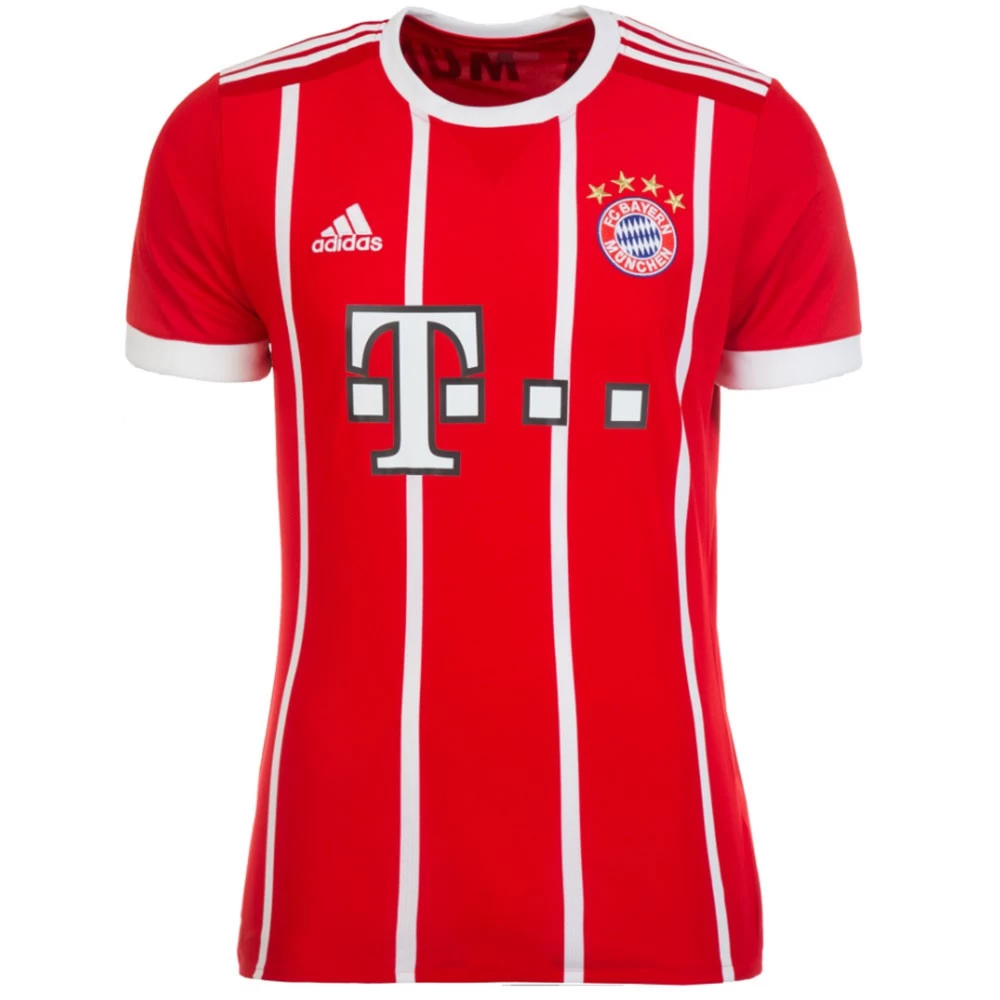 Adidas FC Bayern München Home Jersey Trikot Herren Rot Weiß 17/18 3 Adidas FC Bayern München Home Jersey Trikot Herren Rot Weiß 17/18
