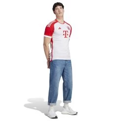 Adidas FC Bayern München Trikot Home Weiß Rot 23/24 Herren IJ7442 -Sportbekleidung adidas FC Bayern Muenchen Trikot Home weiss rot 23 24 Herren IJ7442 15040 5