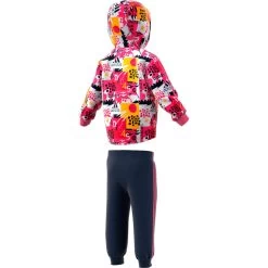 Adidas Infant Shiny FZ Hoodie Kleinkind Sportanzug Mehrfarbig ED1140 -Sportbekleidung adidas Infant Shiny FZ Hoodie Kleinkind Sportanzug mehrfarbig ED1140 11857 1