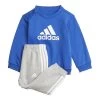 Adidas Performance Badge Of Sport Set Kinder Sportanzug Blau Grau -Sportbekleidung adidas Performance Badge of Sport Set Kinder Sportanzug blau grau 14232