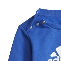 Adidas Performance Badge Of Sport Set Kinder Sportanzug Blau Grau -Sportbekleidung adidas Performance Badge of Sport Set Kinder Sportanzug blau grau 14232 4