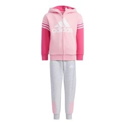 Adidas Performance Badge Of Sport Set Kinder Sportanzug Pink Grau H40267