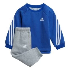 Adidas Performance Badge Of Sport Sportanzug Set Blau Grau