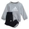 Adidas Performance Badge Of Sport Sportanzug Set Grau Schwarz