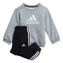 Adidas Performance Badge Of Sport Sportanzug Set Grau Schwarz