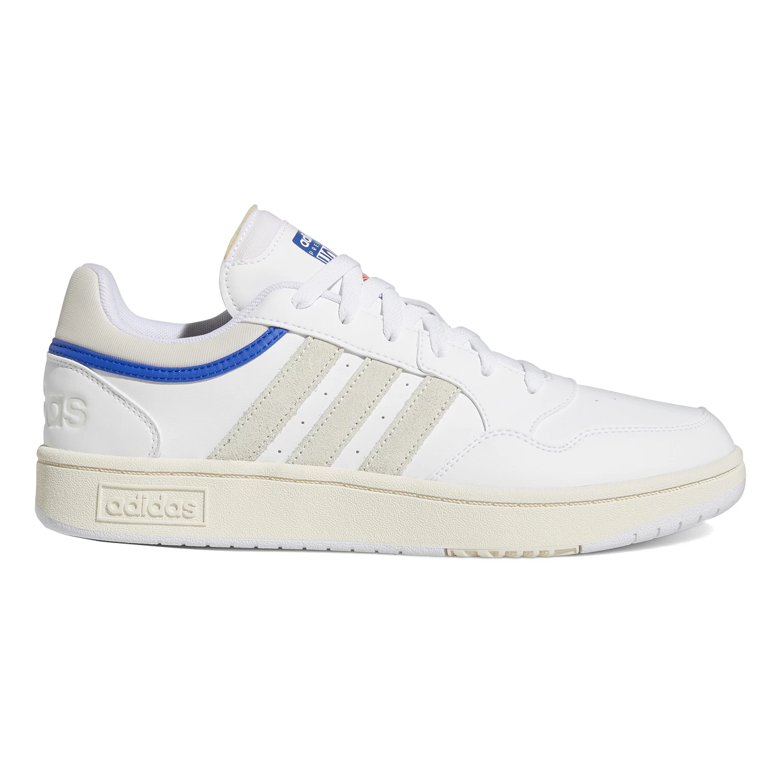 Adidas Performance Hoops 3.0 Sneaker Weiß Beige Blau 3 Adidas Performance Hoops 3.0 Sneaker Weiß Beige Blau