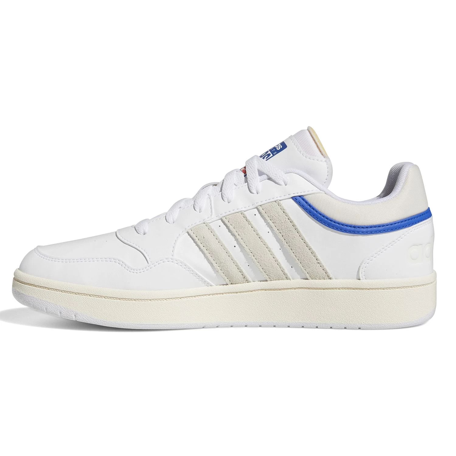 Adidas Performance Hoops 3.0 Sneaker Weiß Beige Blau 4 Adidas Performance Hoops 3.0 Sneaker Weiß Beige Blau – Bild 2