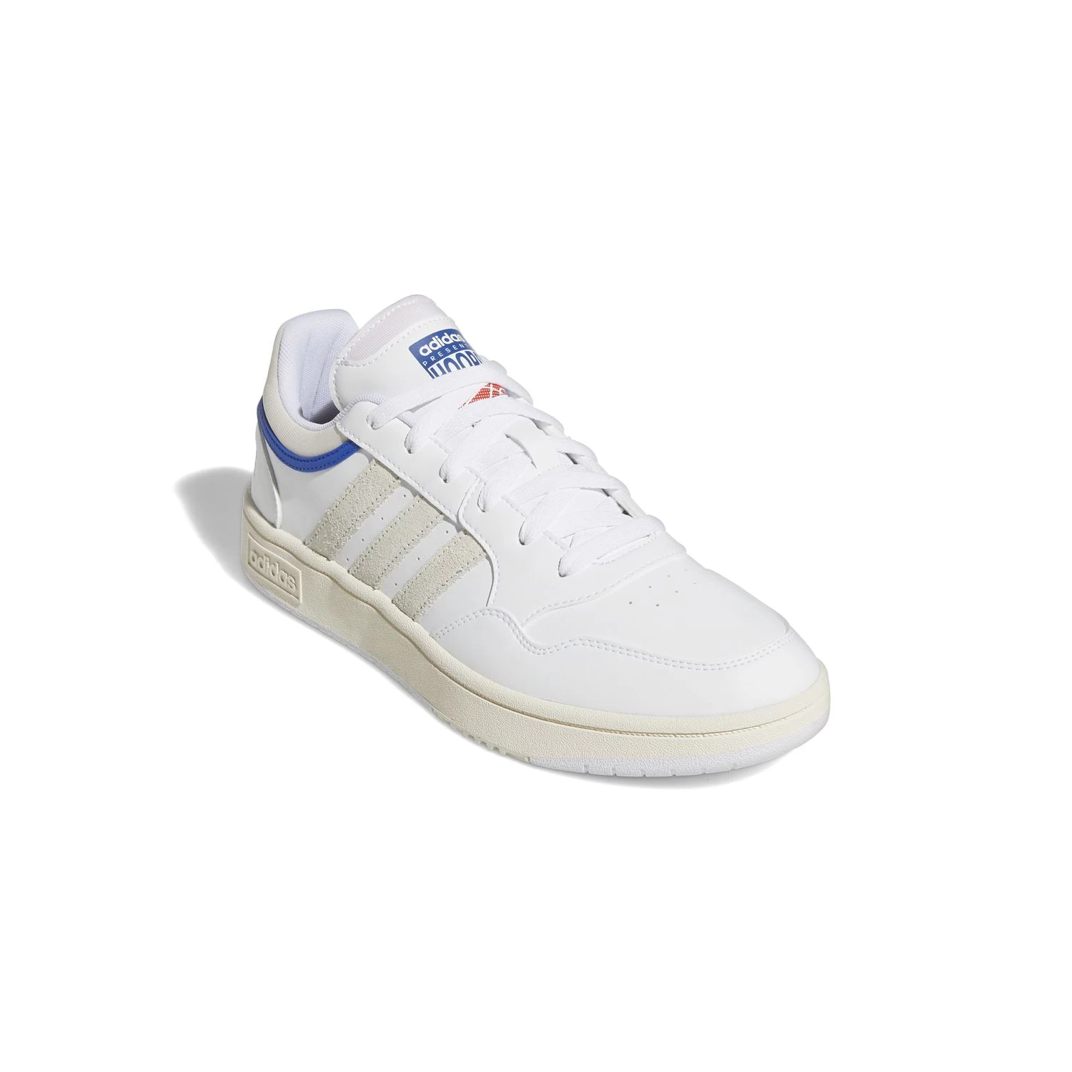 Adidas Performance Hoops 3.0 Sneaker Weiß Beige Blau 7 Adidas Performance Hoops 3.0 Sneaker Weiß Beige Blau – Bild 5
