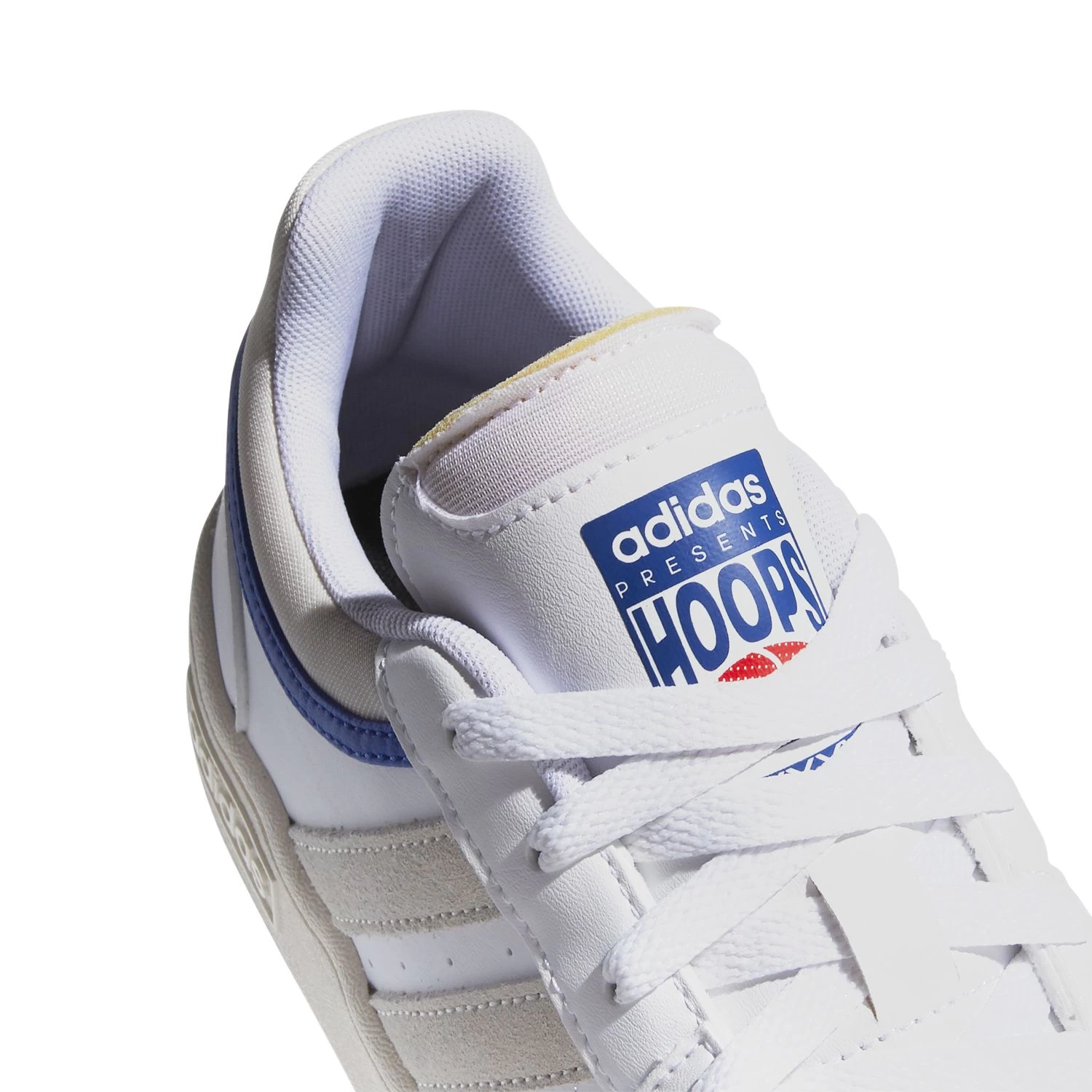 Adidas Performance Hoops 3.0 Sneaker Weiß Beige Blau 9 Adidas Performance Hoops 3.0 Sneaker Weiß Beige Blau – Bild 7