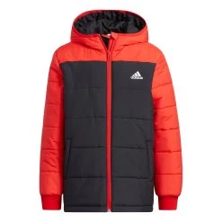 Adidas Performance Padded Jacket Kinder Steppjacke Schwarz Rot H45029