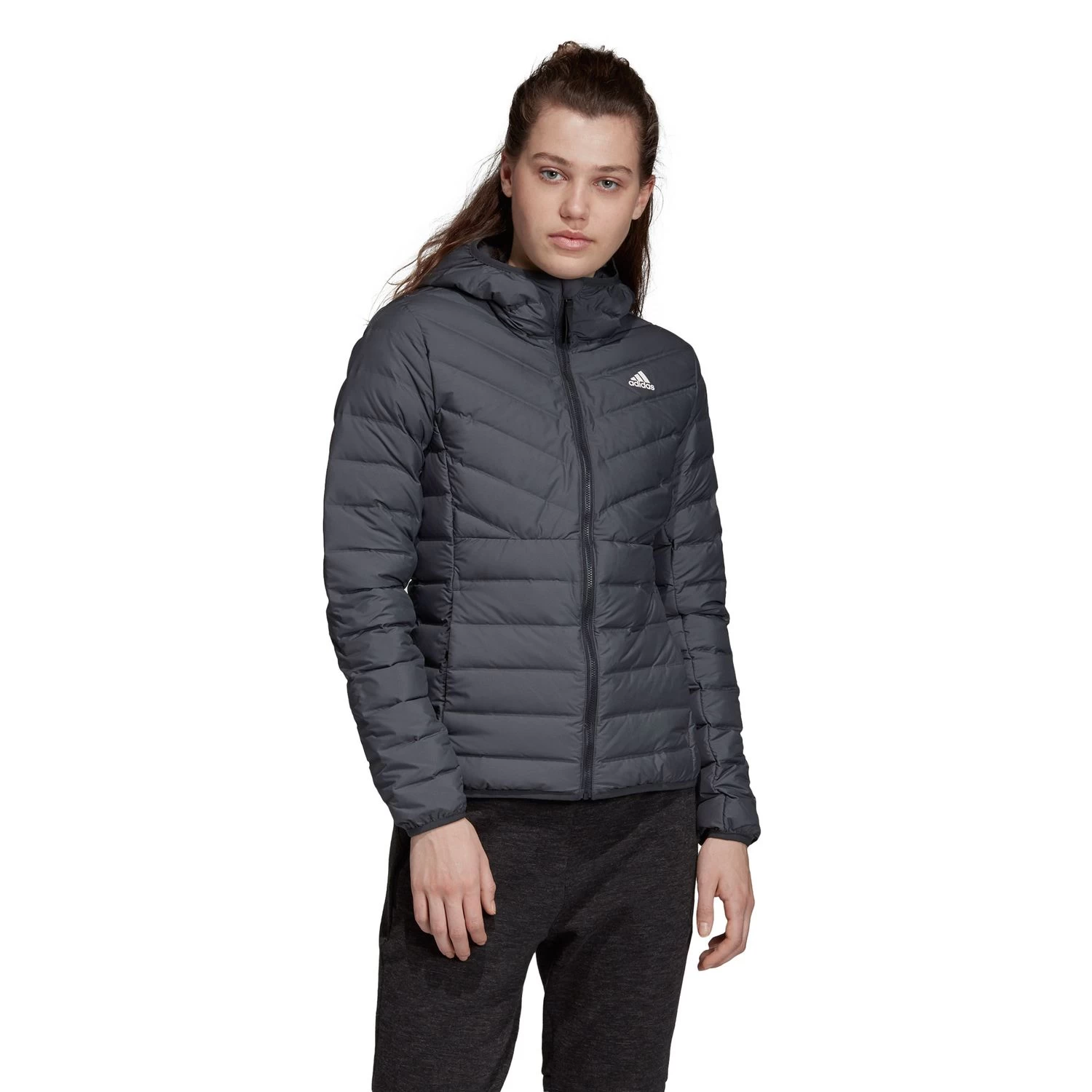 Adidas Performance Varilite 3S Hooded Jacket Damenjacke Grau DZ1520 5 Adidas Performance Varilite 3S Hooded Jacket Damenjacke Grau DZ1520 – Bild 3