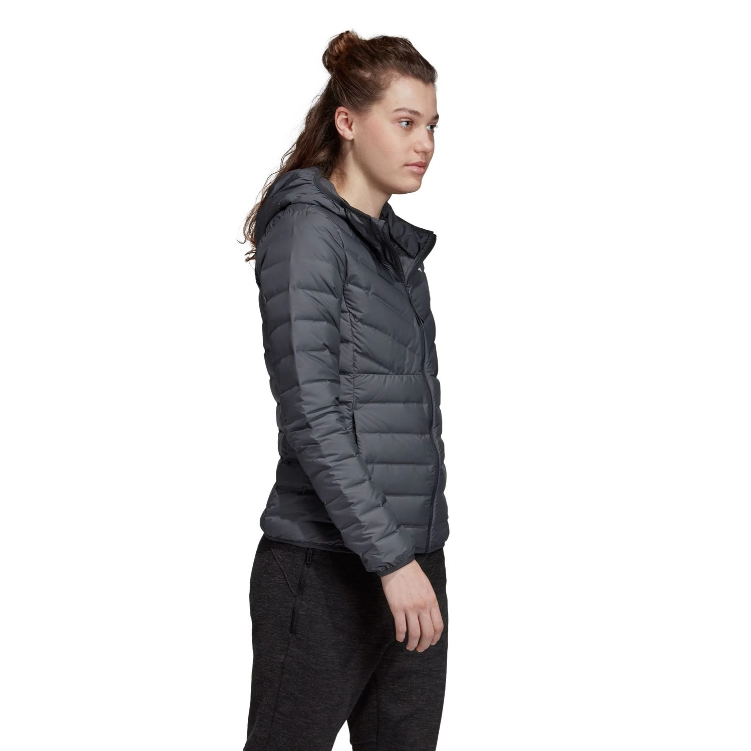 Adidas Performance Varilite 3S Hooded Jacket Damenjacke Grau DZ1520 6 Adidas Performance Varilite 3S Hooded Jacket Damenjacke Grau DZ1520 – Bild 4