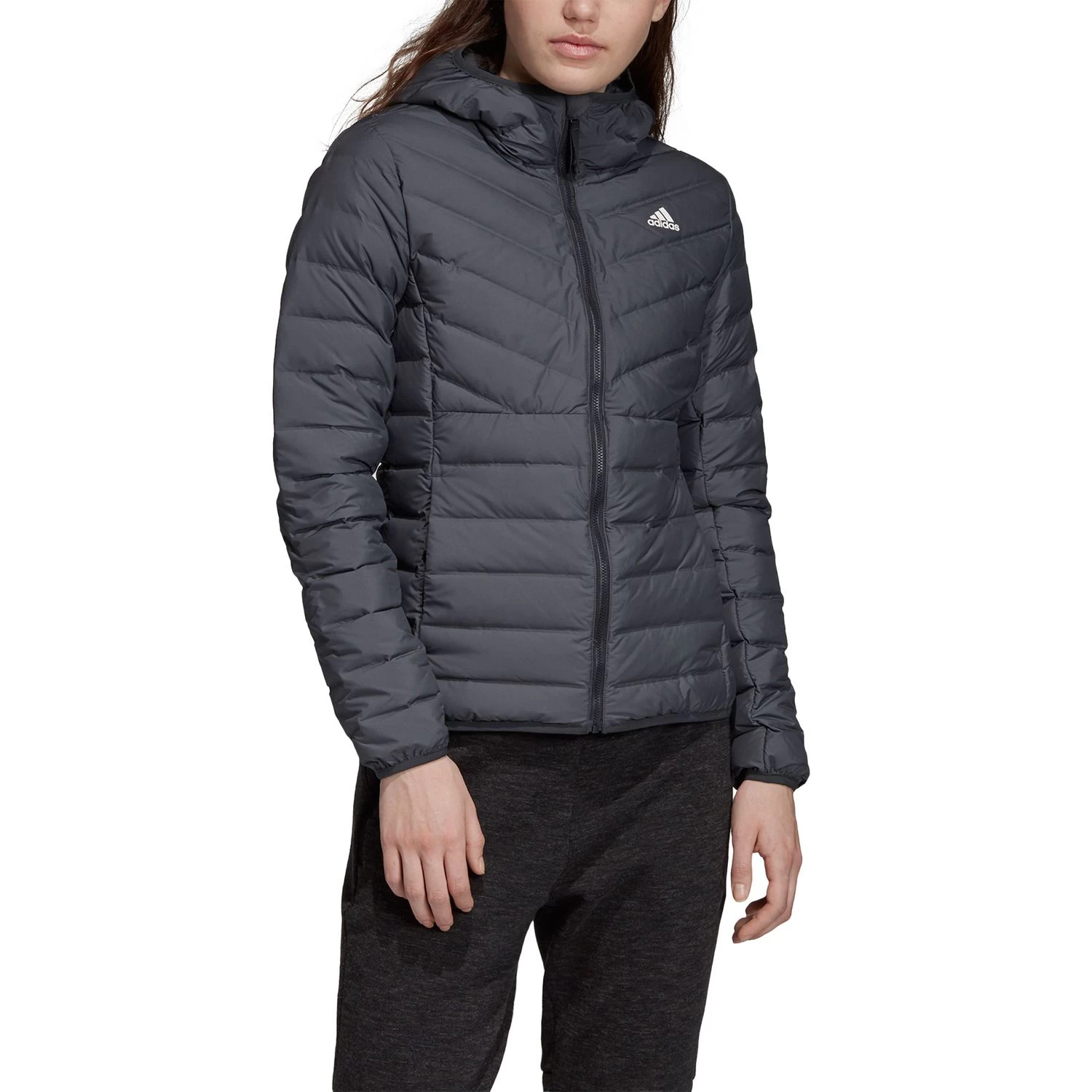 Adidas Performance Varilite 3S Hooded Jacket Damenjacke Grau DZ1520 9 Adidas Performance Varilite 3S Hooded Jacket Damenjacke Grau DZ1520 – Bild 7