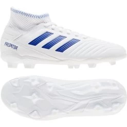 Adidas Predator 19.3 FG J Kinder Fußballschuhe Weiß Blau CM8535 -Sportbekleidung adidas Predator 19 3 FG J Kinder Fussballschuhe weiss blau CM8535 11727 9