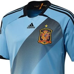 Adidas Spanien Trikot Kinder Blau Hellblau EM 2012 X16709 -Sportbekleidung adidas Spanien Trikot Kinder blau hellblau EM 201 2