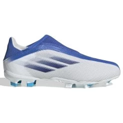 Adidas X Speedflow.3 LL FG J Kinder Fußball Nockenschuhe Weiß Blau